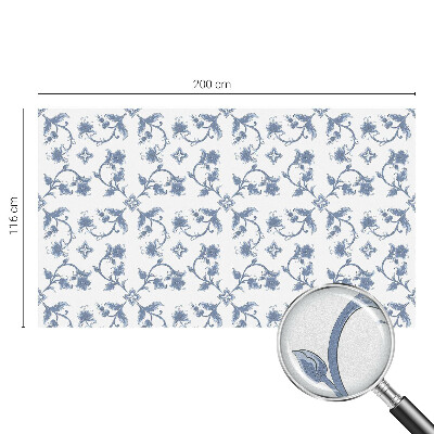 Folia okienna dekoracyjna witraż Kwiatowy ornament