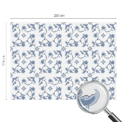 Folia okienna dekoracyjna witraż Kwiatowy ornament