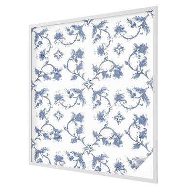 Folia okienna dekoracyjna witraż Kwiatowy ornament