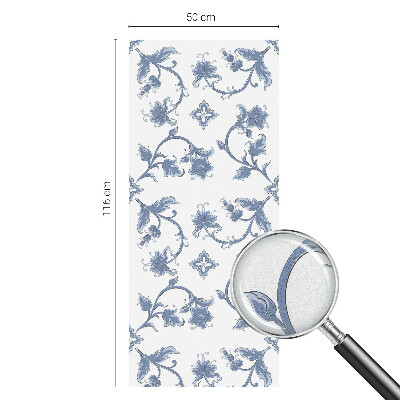 Folia okienna dekoracyjna witraż Kwiatowy ornament