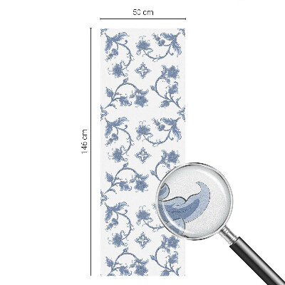 Folia okienna dekoracyjna witraż Kwiatowy ornament