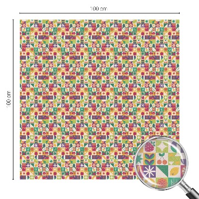 Folia mleczna na okno wzór witraż Kolorowa abstrakcja