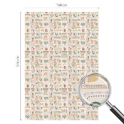 Witraż przyklejany na okno folia matowa Folklorystyczne wzory