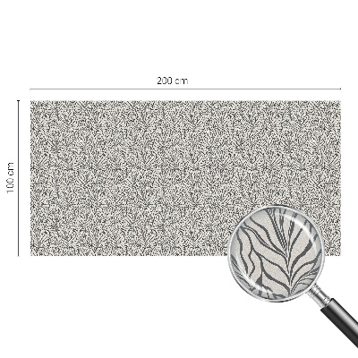 Witraż przyklejany na okno folia matowa Liście kwiaty