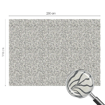 Witraż przyklejany na okno folia matowa Liście kwiaty