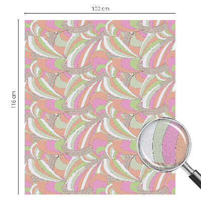 Folia okienna dekoracyjna witraż Kolorowy zygzak