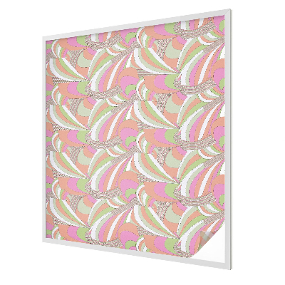 Folia okienna dekoracyjna witraż Kolorowy zygzak