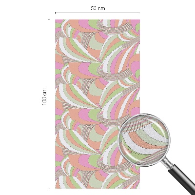 Folia okienna dekoracyjna witraż Kolorowy zygzak