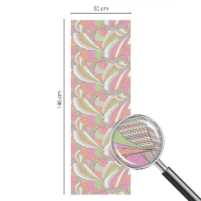 Folia okienna dekoracyjna witraż Kolorowy zygzak