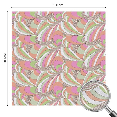 Folia okienna dekoracyjna witraż Kolorowy zygzak