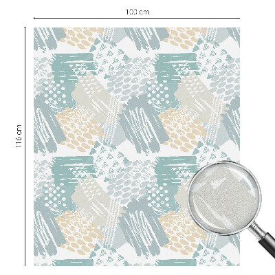 Naklejka witraż na szybę mleczna Abstrakcyjna mozaika