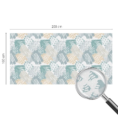 Naklejka witraż na szybę mleczna Abstrakcyjna mozaika