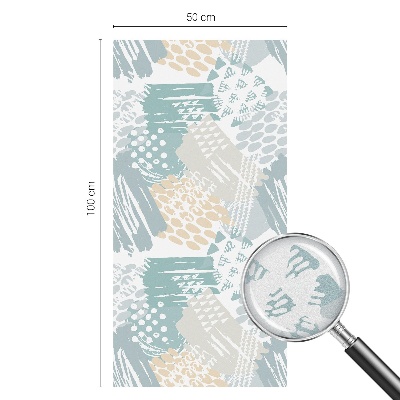 Naklejka witraż na szybę mleczna Abstrakcyjna mozaika