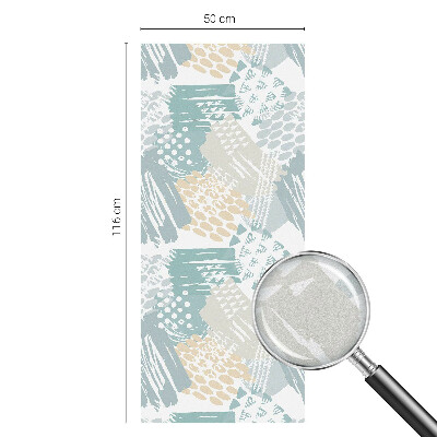 Naklejka witraż na szybę mleczna Abstrakcyjna mozaika