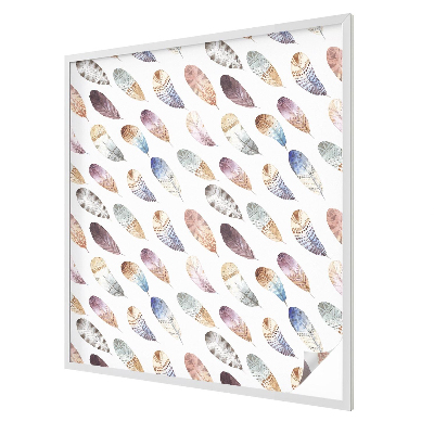 Folia okienna dekoracyjna witraż Pióra boho