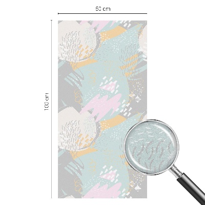 Naklejka witraż na szybę mleczna Abstrakcyjna harmonia