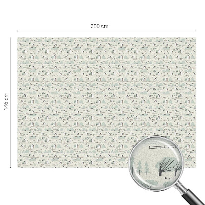 Witraż przyklejany na okno folia matowa Sielankowa wieś