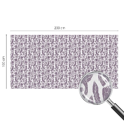 Folia mleczna na okno wzór witraż Ludowe motywy