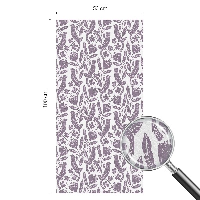 Folia mleczna na okno wzór witraż Ludowe motywy