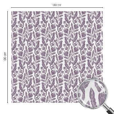 Folia mleczna na okno wzór witraż Ludowe motywy