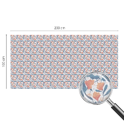 Witraż przyklejany na okno folia matowa Kwiatowa feeria