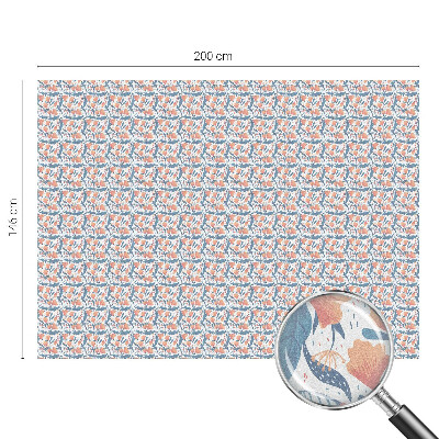 Witraż przyklejany na okno folia matowa Kwiatowa feeria