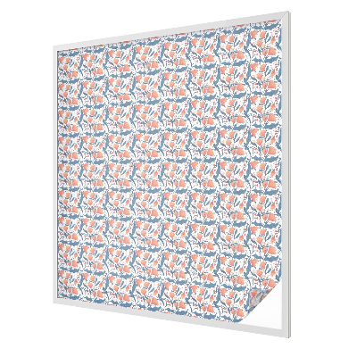 Witraż przyklejany na okno folia matowa Kwiatowa feeria