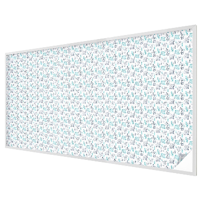 Folia mleczna na okno wzór witraż Morska harmonia