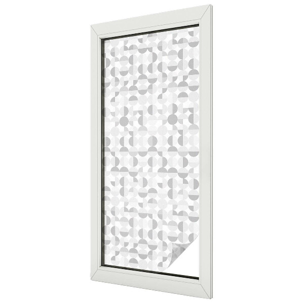 Naklejka witraż na szybę mleczna Geometryczne wzory