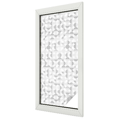 Naklejka witraż na szybę mleczna Geometryczne wzory