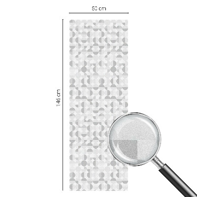 Naklejka witraż na szybę mleczna Geometryczne wzory