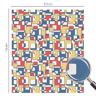 Folia okienna dekoracyjna witraż Geometryczne kształty