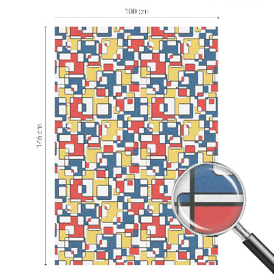 Folia okienna dekoracyjna witraż Geometryczne kształty