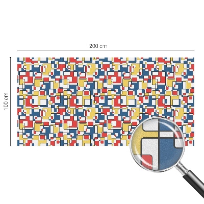 Folia okienna dekoracyjna witraż Geometryczne kształty