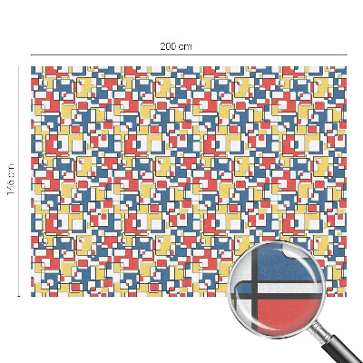 Folia okienna dekoracyjna witraż Geometryczne kształty
