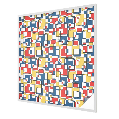 Folia okienna dekoracyjna witraż Geometryczne kształty