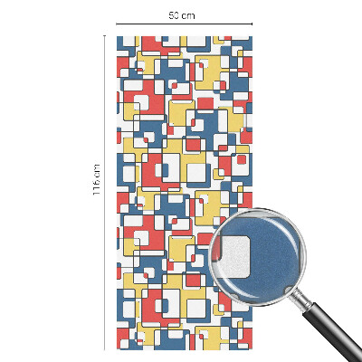 Folia okienna dekoracyjna witraż Geometryczne kształty