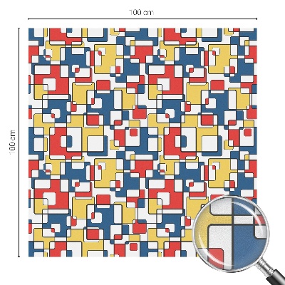 Folia okienna dekoracyjna witraż Geometryczne kształty