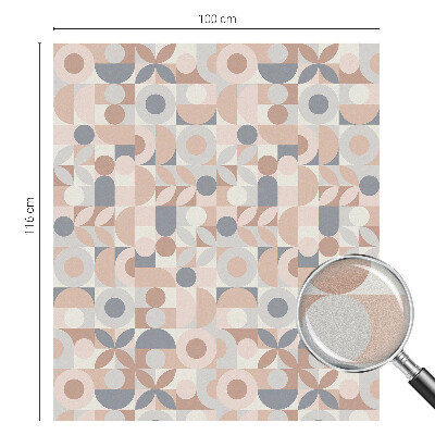 Witraż przyklejany na okno folia matowa Abstrakcyjna mozaika