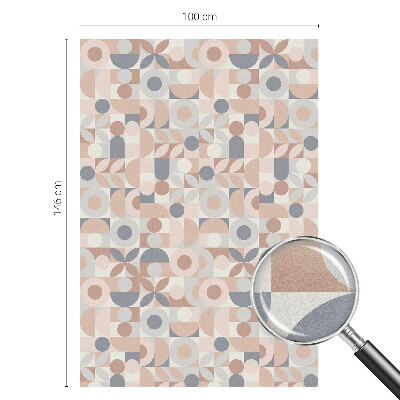 Witraż przyklejany na okno folia matowa Abstrakcyjna mozaika