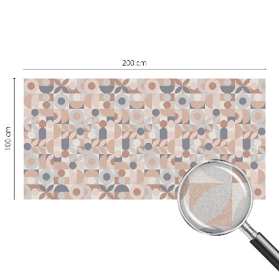 Witraż przyklejany na okno folia matowa Abstrakcyjna mozaika