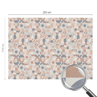 Witraż przyklejany na okno folia matowa Abstrakcyjna mozaika