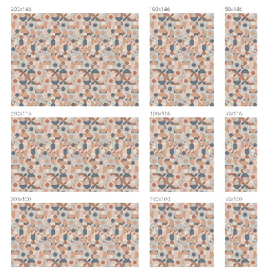 Witraż przyklejany na okno folia matowa Abstrakcyjna mozaika