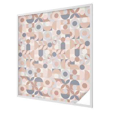 Witraż przyklejany na okno folia matowa Abstrakcyjna mozaika