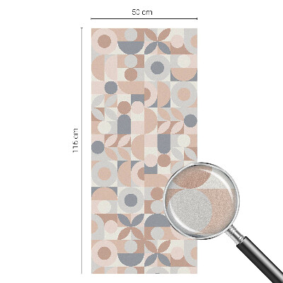 Witraż przyklejany na okno folia matowa Abstrakcyjna mozaika