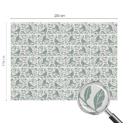 Folia mleczna na okno wzór witraż Ptasi motyw