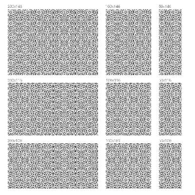 Folia okienna dekoracyjna witraż Półokręgi geometryczne