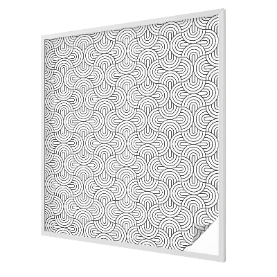 Folia okienna dekoracyjna witraż Półokręgi geometryczne