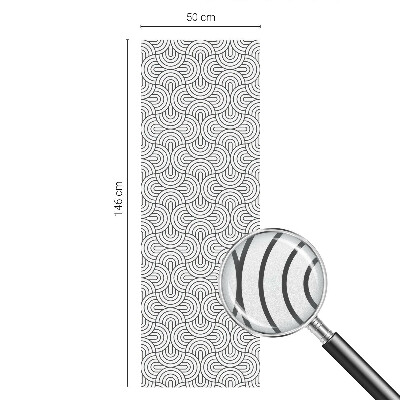 Folia okienna dekoracyjna witraż Półokręgi geometryczne