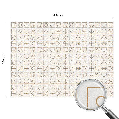 Witraż przyklejany na okno folia matowa Geometryczna miłość